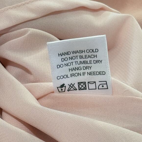 NEW Revolve NBD Adios Asymmetrical Mini Dress Size M Blush Pink Crepe Party - Picture 12 of 14